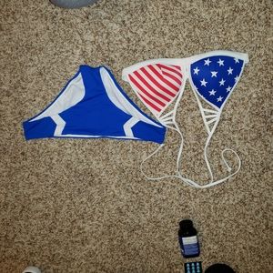 American flag bikini set